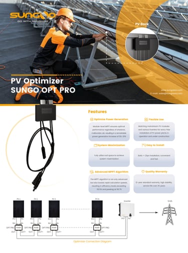 SUNGO Energy OPT PRO Soalr Power Optimiser Datasheet 1
