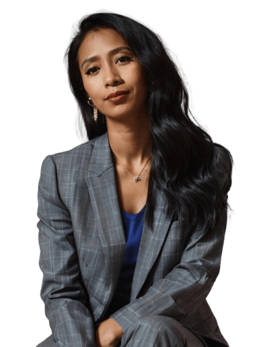 a woman in a suit and a suit jacket