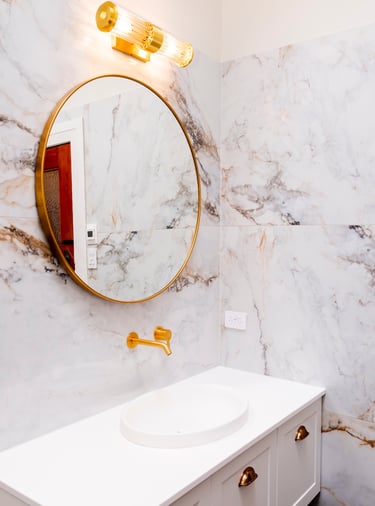 Marble bathroom