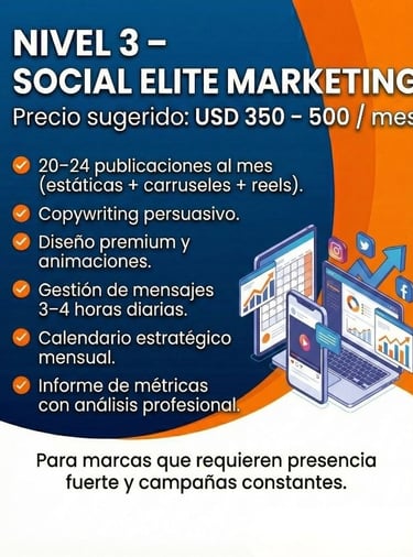 a social media marketing flyer for social media