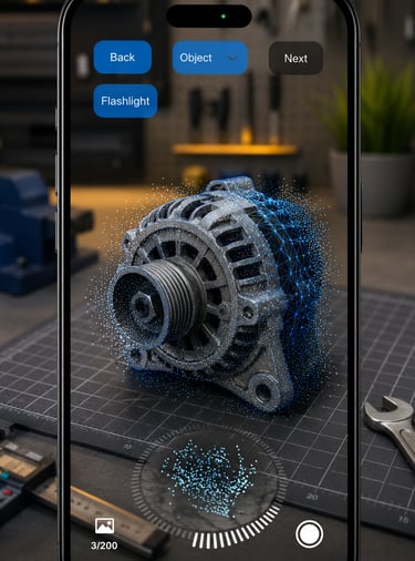 create 3d models with iphone