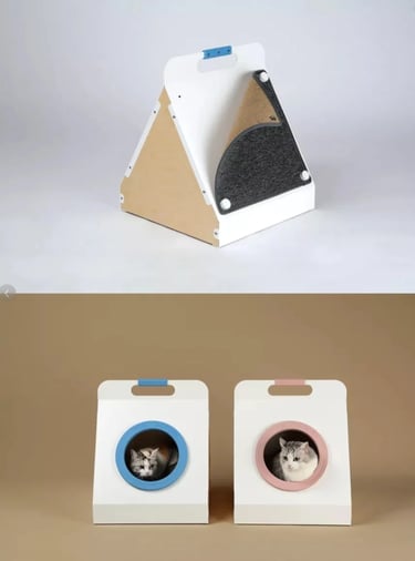 Cozy pet-friendly outdoor corner with calm evening lighting and soft textures, inspired by warm Euro