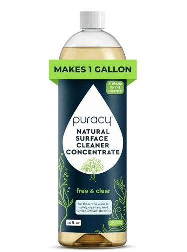 Puracy unscented non-toxic multi-surface cleaner for counters, tables, appliances