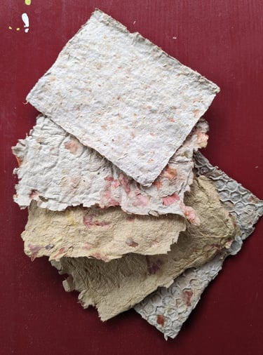 handmade recycled paper