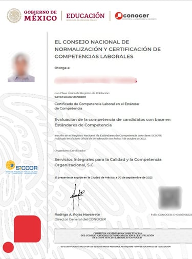Reconocimiento oficial SEP- Conocer