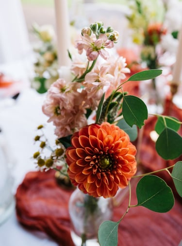 bouquet bud vase terracotta