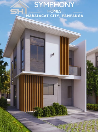 a house with a large white house with a wooden fence