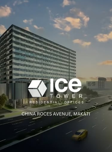 a building with a large ice cream sign on it