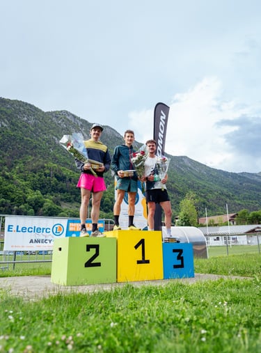 podium de la course Roi du mont a thones 