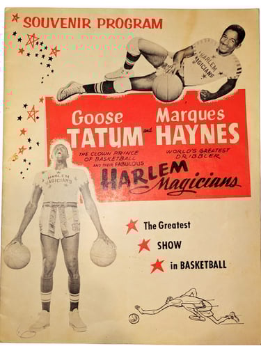1955 Harlem Magicians Program with Goose Tatum & Marques Haynes