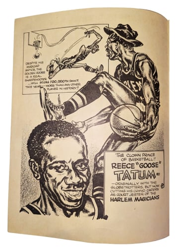 Goose Tatum Drawing Illustration 1950s