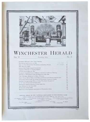 Winchester collectors ephemera magazines vintage
