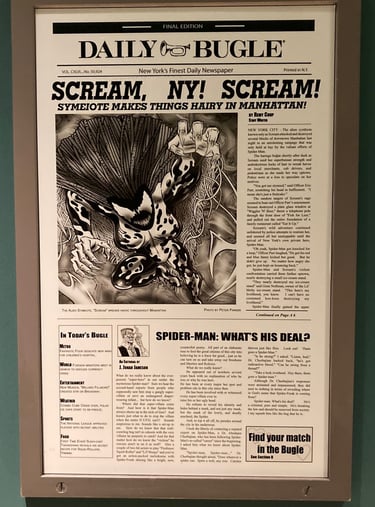 Universal Studios Spider-Man Ride Newspapers