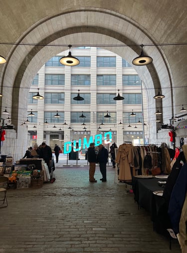 Down Under the Manhattan Bridge Overpass DUMBO Flea Market