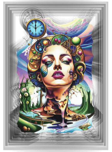 Completed coloring page paradise Bird Booklets in Surreal style 