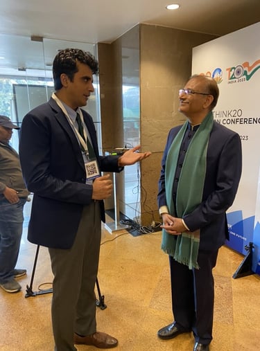 President of Chamber India Mr. Abhinav Balyan with Shri Jayant Sinha