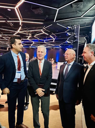 Our President & CEO with the Founder and Chairman of WEF