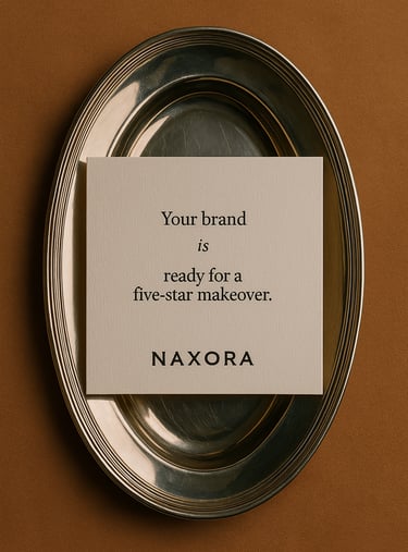 Product branding mockup by NAXORA creative team