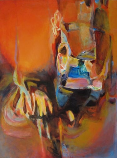 GIVING A HAND - acrylic painting by Paulette Melanson