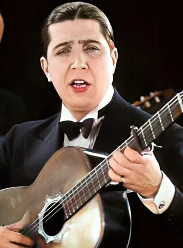 Fotografía del Cantante Carlos Gardel (fuente: Fundación Carlos Gardel)