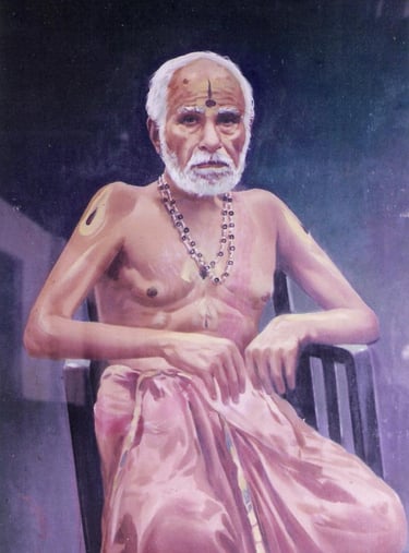 Centenarian and saint in Vrindavana, Sri Sri Sudhindra Thirtha Sripadaru, of Sri Puthige Mata.
