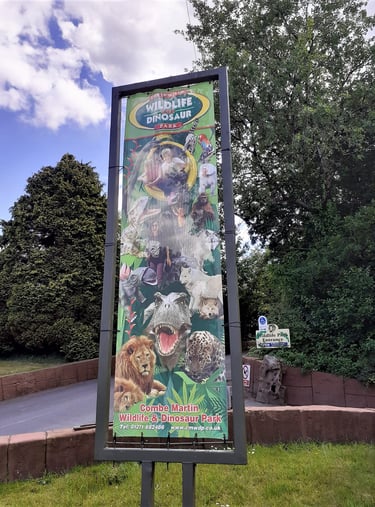 Sign outside Wildlife park