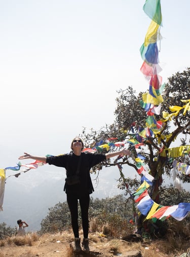 1 day hike, short hike, kathmandu, nepal, jamacho gumba