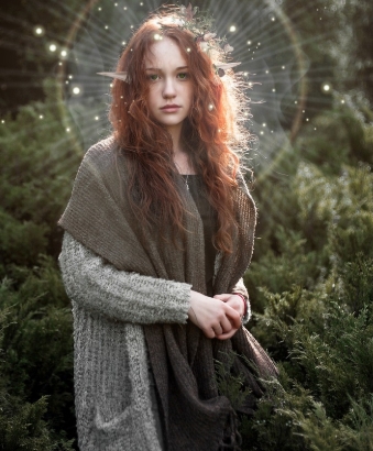 woman with aura