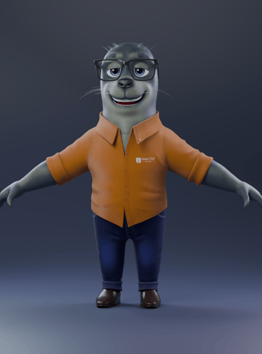 mascote 3D e personagem 3D