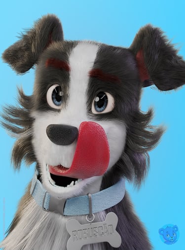 mascote 3D, personagem 3D