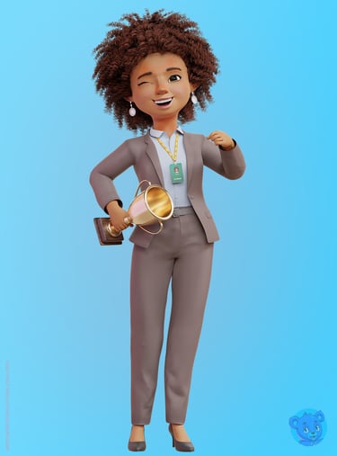 mascote 3D, personagem 3D