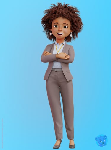 mascote 3D, personagem 3D