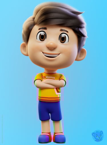 mascote 3D personagem 3D
