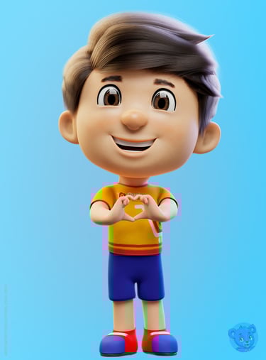 mascote 3D personagem 3D