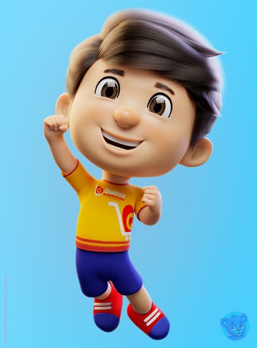 mascote 3D personagem 3D