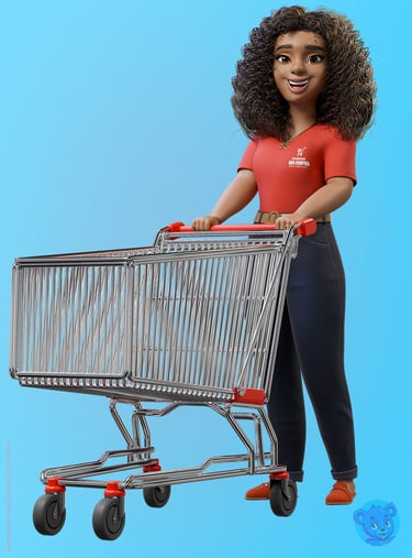 mascote 3D personagem 3D