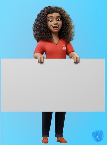 mascote 3D personagem 3D