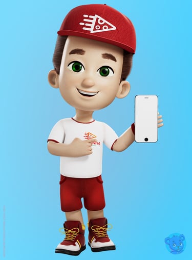 mascote 3d personagem 3d