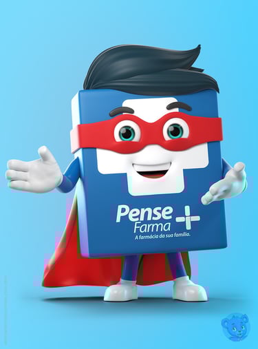 mascote 3D e personagem 3D