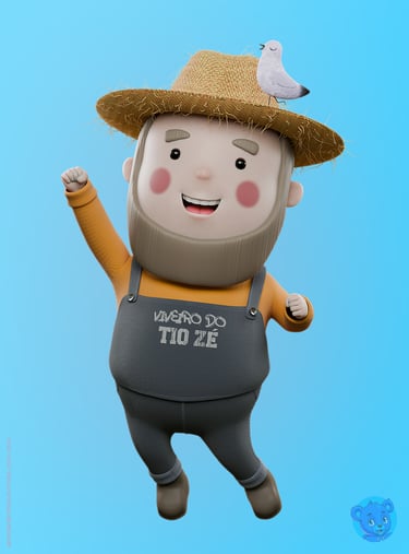 mascote 3d personagem 3D