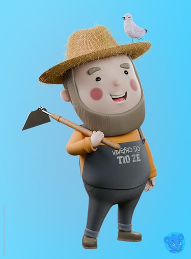 mascote 3d personagem 3D