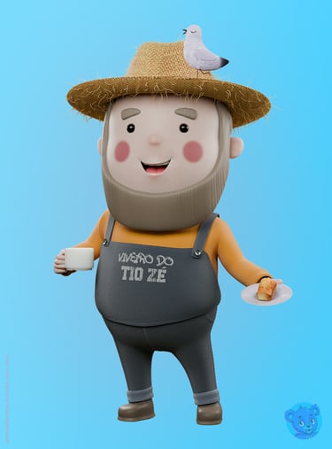 mascote 3d personagem 3D