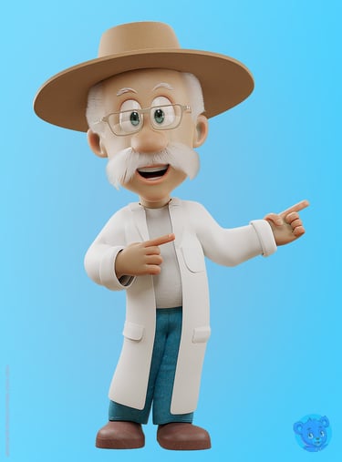 mascote 3D personagem 3D