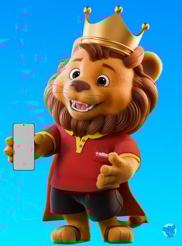 mascote 3D e personagem 3D