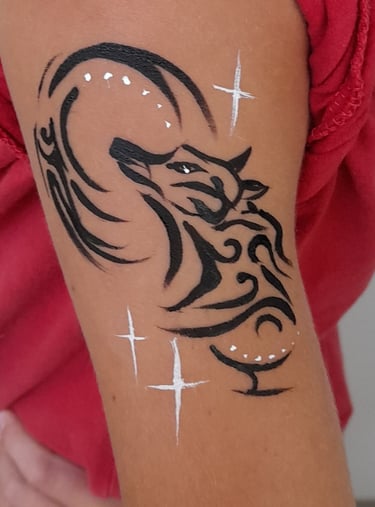 Body painting loup