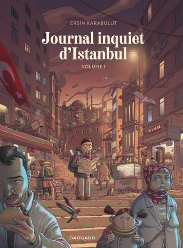 Première de couverture du tome 1 de la BD Journal inquiet d'Istanbul