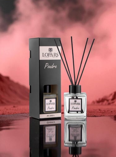 Lopars Poudre (Pudra) 5 Bambu Çubuklu Oda (oda parfümü) Kokusu 100 ml