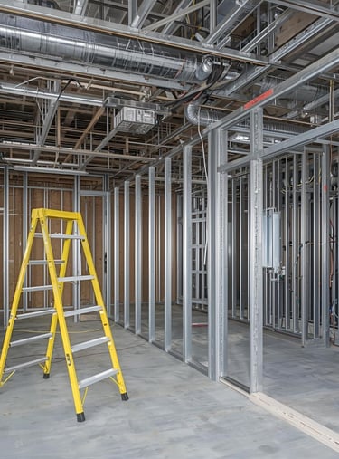 Lite gauged steel installation