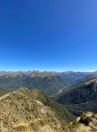 Vistas en el camino a Brewster Hut