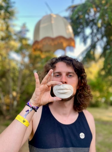 Moulage bouche devant modèle